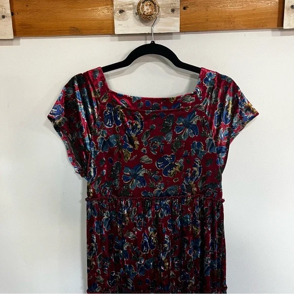 *NEW* Natural Life Berkeley Velvet Tiered Maxi Dress - Picture 10 of 13